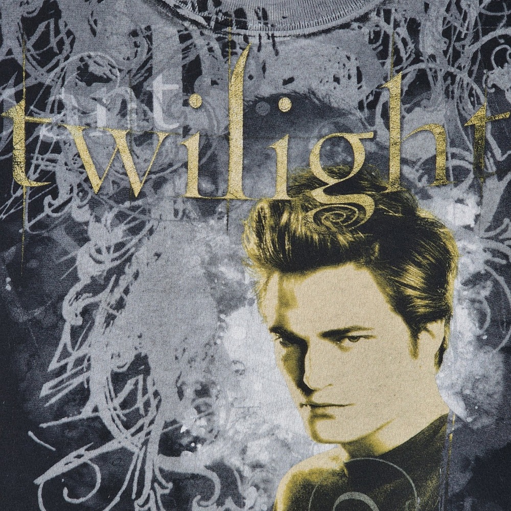 Anvil Twilight Edward Cullen Graphic T-Shirt 2X Black 2000s Movie Promo - Picture 5 of 7